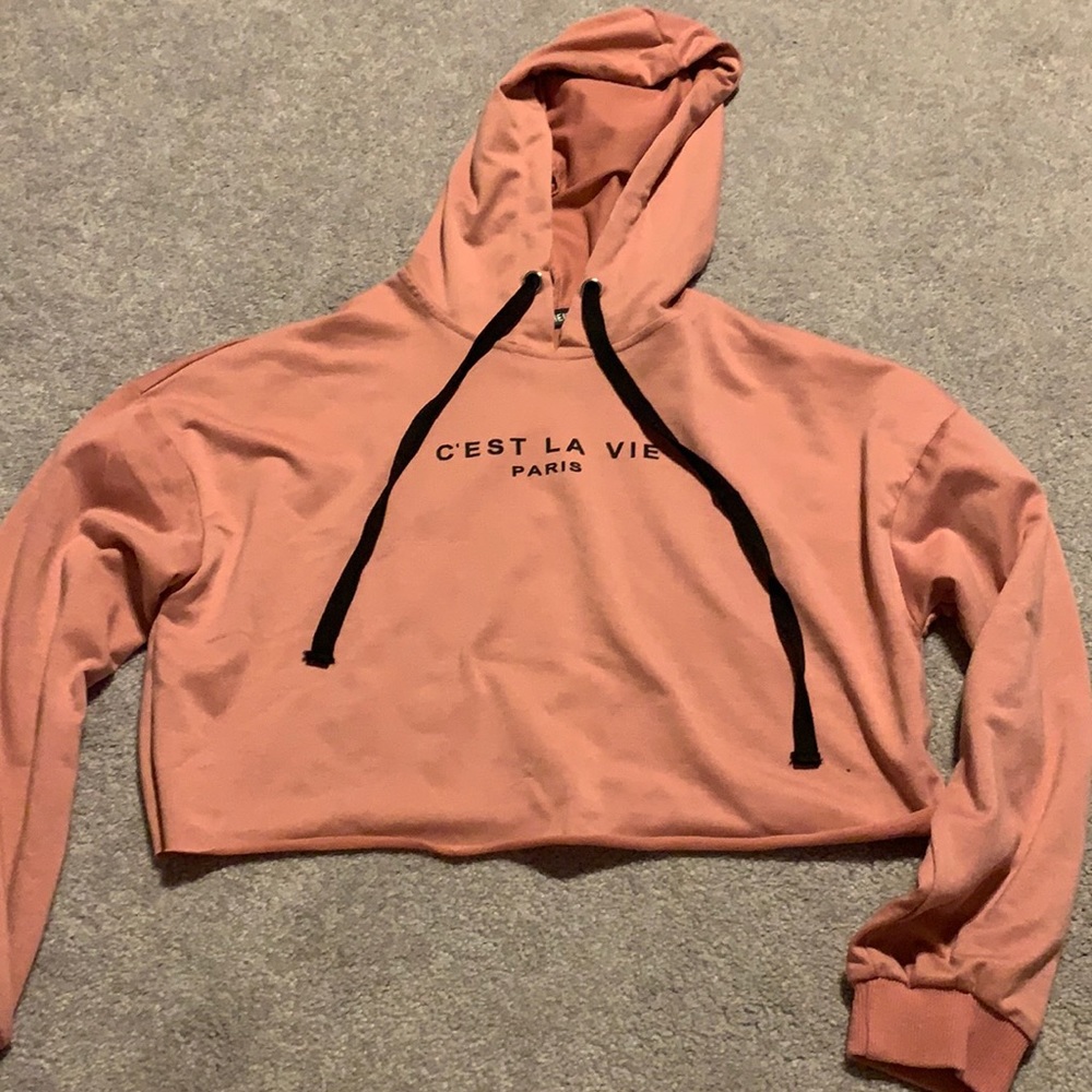Lightweight cropped sweatshirt